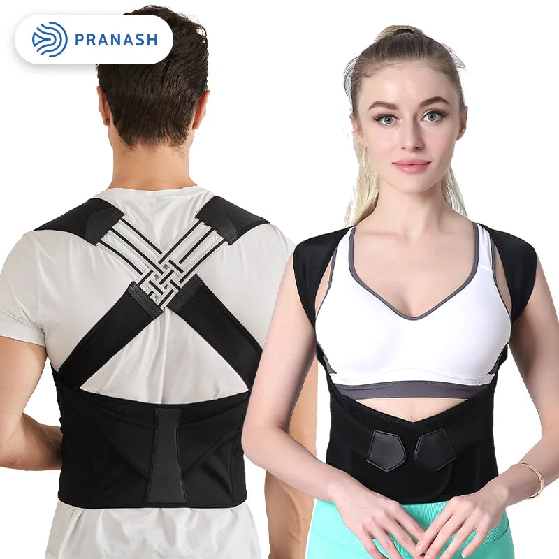 Adjustable Back Posture Corrector Belt for Men and Women - Alleviate Slouching and Discomfort